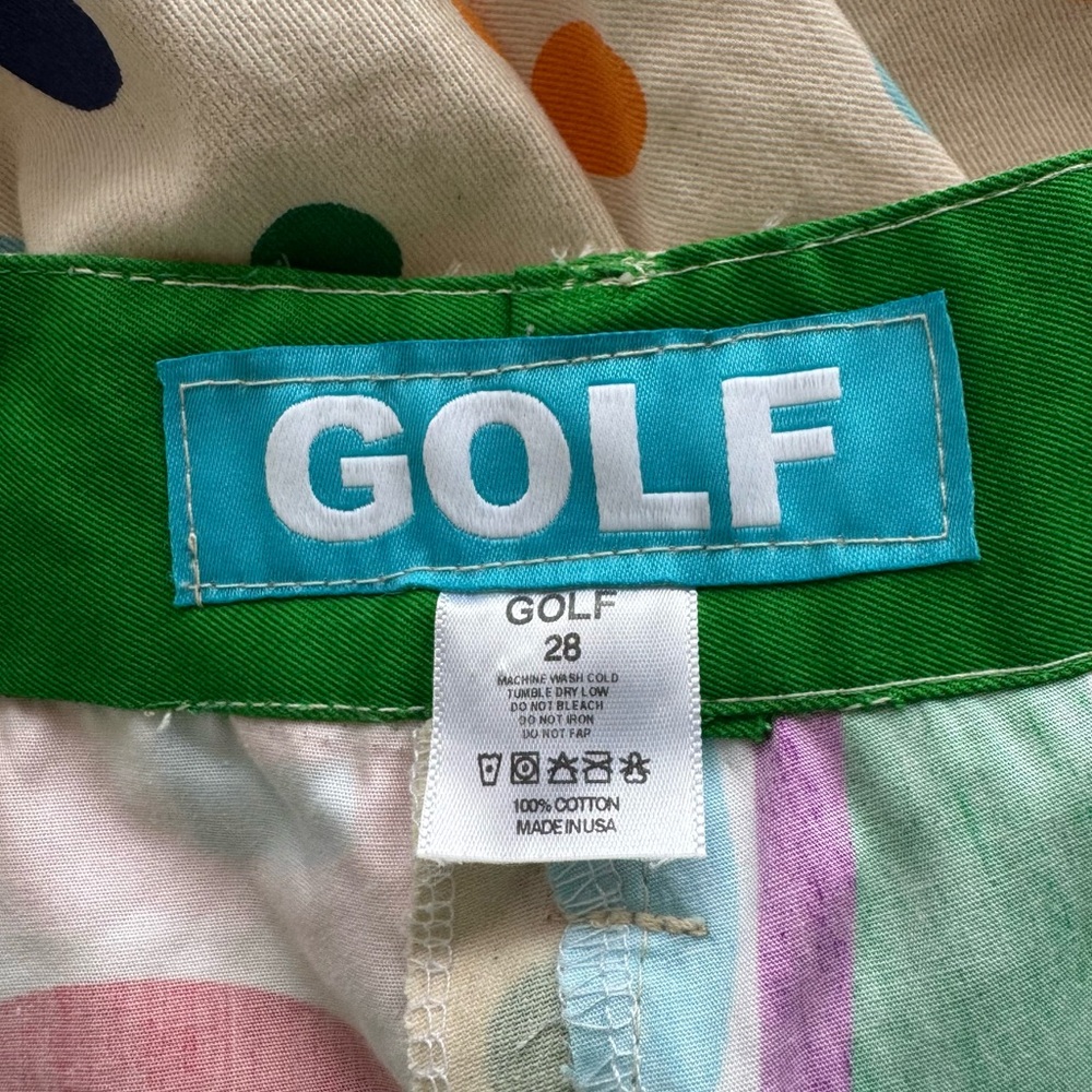 GOLF WANG by Tyler The Creator Multicolor Polka Dot Chino Pants Size 28 Rare - Picture 7 of 11